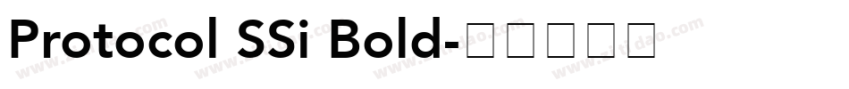Protocol SSi Bold字体转换